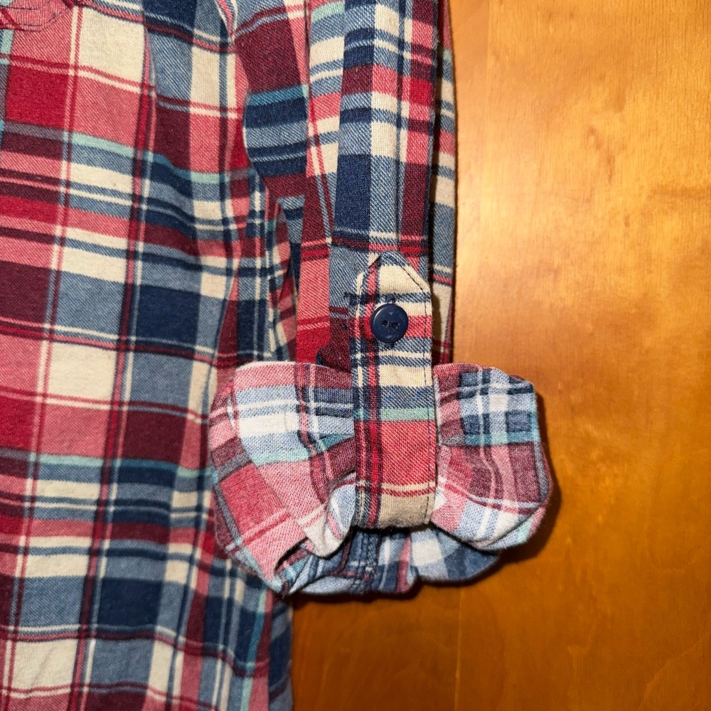 Bella D. Red and Blue Flannel - Picture 4 of 4